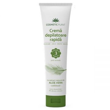 Crema Depilatoare Rapida cu Aloe Vera Cosmetic Plant, 150 ml