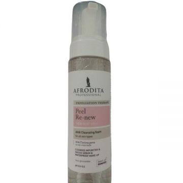 Spuma de Curatare - Cosmetica Afrodita Peel Re-New AHA Cleaning Foam, 200 ml