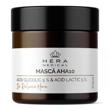 Mască AHA10, Hera Medical by Dr. Raluca Hera Haute Couture Skincare, 60 ml