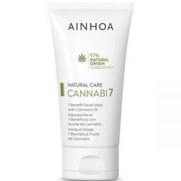 Masca Faciala cu Ulei de Canabis - Ainhoa Natural Care Cannabi7 7 Benefit Facial Mask with Cannabis Oil, 50 ml