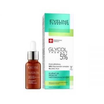 Ser pentru fata, Eveline Cosmetics, Glycol Therapy 5%, 18 ml