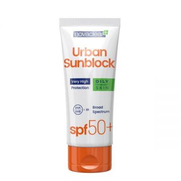 Protectie Solara Inalta cu SPF 50+ pentru Ten Gras, Urban Sunblock, 40 ml