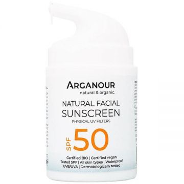 Crema BIO cu Protectie Solara - Arganour Sunscreen SPF 50, 50ml