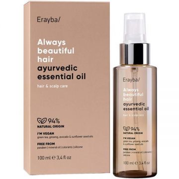 Ulei Elixir pentru Parul Uscat & Deteriorat - Erayba ABH Ayurvedic Essential Oil