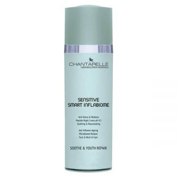 Crema de noapte Chantarelle Sensitive Smart Inflabiome Anti-stress soothing peptide night cream pH 4.5, 50 ml