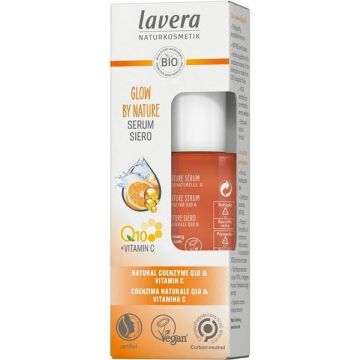 Ser Iluminator cu Vitamina C si Coenzima Q10 Glow by Nature Lavera, 30 ml