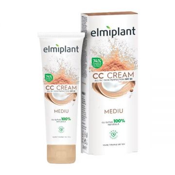 Crema de Fata Elmiplant CC Cream All in 1 Skin Perfection SPF 20, Mediu, 50 ml