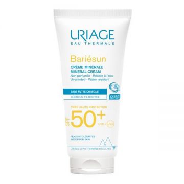 Crema minerala de protectie solara cu SPF 50+ Bariesun, Uriage, 100 ml
