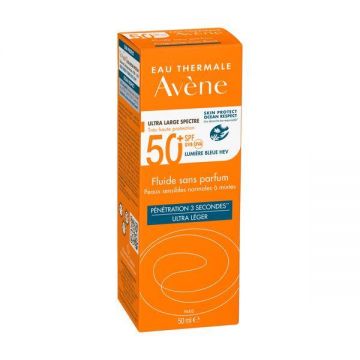Fluid fara parfum cu SPF50+ Triasorb, Avene, 50 ml