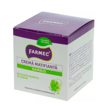 Crema Farmec Matifianta cu Bambus, 50 ml