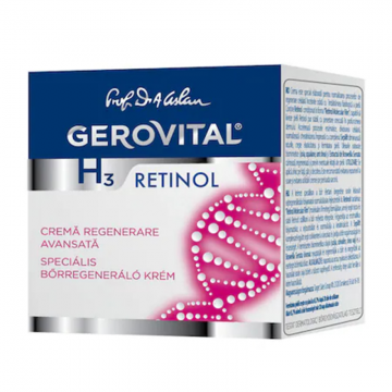 Crema Gerovital H3 Retinol Regenerare Avansata, 50 ml