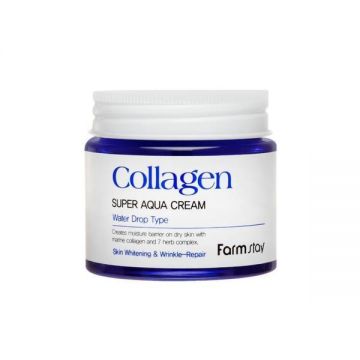 Crema Hidratanta & Anti-Rid Farmstay Collagen Super Aqua Cream, 80 ml