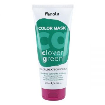 Masca Coloranta Fanola - Color Mask Clover Green, 200 ml