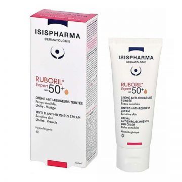 Crema colorata Isispharma Ruboril 50+ Expert SPF 50, 40 ml