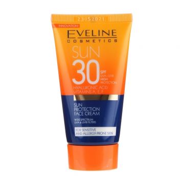Crema Față cu Protectie Solara Ridicata SPF30 cu Filtre UVA si UVB Eveline Cosmetics, 50 ml