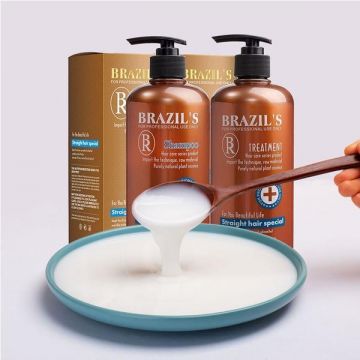 Kit reparator cu Keratină Braziliană ( sampon 500ml + Tratament 500ml) - Formaldehyde Free