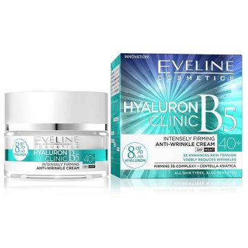 Crema de fata Eveline Cosmetics Hyaluron Clinic B5 40+ (Concentratie: Crema pentru fata, Gramaj: 50 ml)