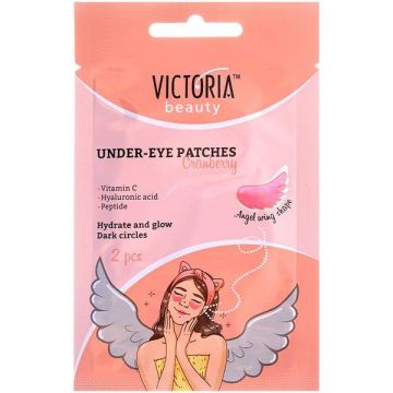 Plasturi Anticearcane Angel Wing cu Merisoare Victoria Beauty - Camco Under-Eye Patches with Cranberry, 8 g