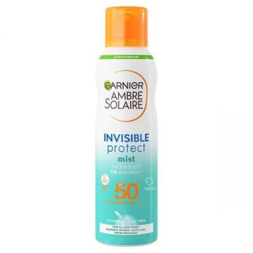 Spray de corp Invisible Protect Ambre Solaire, SPF 50, Garnier, 200 ml