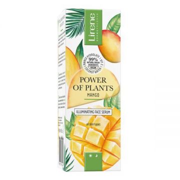 Ser facial iluminator Lirene Power Of Plants - Mango, 30 ml