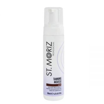Spuma Profesionala Autobronzanta - St.Moriz Professional Tanning Mousse Dark, 200 ml