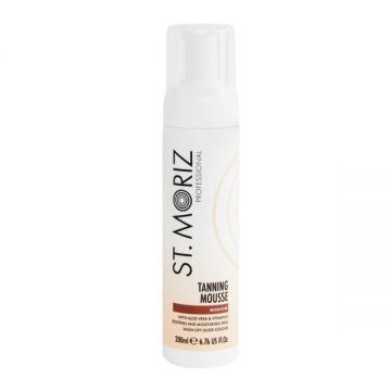 Spuma Profesionala Autobronzanta - St.Moriz Professional Tanning Mousse Medium, 200 ml