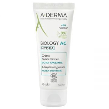 Crema compensatoare ultra calmanta Biology AC Hydra, A-Derma, 40 ml