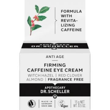Crema de ochi pentru fermitate cu cafeina, Dr. Scheller, 15 ml