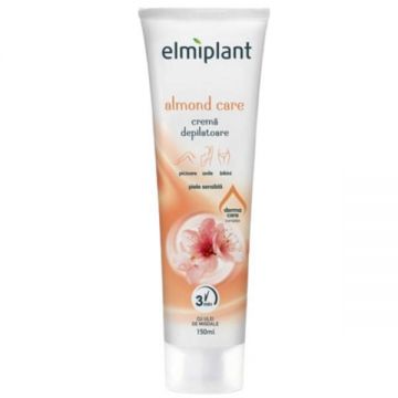Cremă depilatoare pentru piele sensibilă Elmiplant Almond Care 150ml