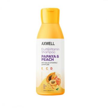 Sampon cu Extract de Papaya si Piersica, Bogatie de Vitamine E, C, D, Verilaria, Lux de Nutritie si Revitalizare, 750ml