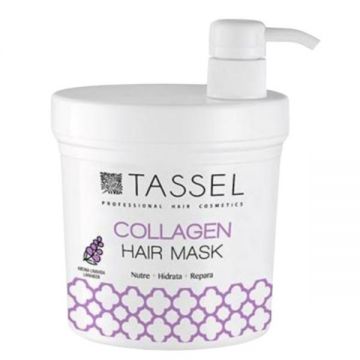 Masca de par hidratanta Tassel Collagen Lavanda, pentru toate tipurile de par, 1000 ml