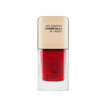 CATRICE STRONGER NAILS STRENGHTENING NAIL LACQUER LAC DE UNGHII INTARITOR SOLID RED