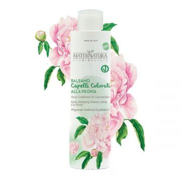 Balsam pentru Par Vopsit cu Bujor MaterNatura, 250ml