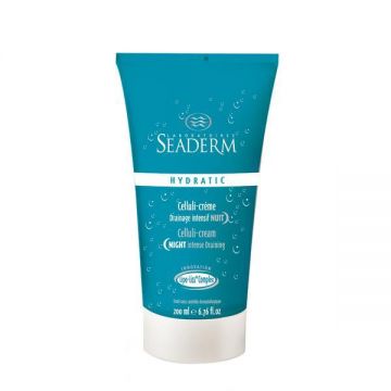 Crema anticelulitica drenanta pentru noapte cu alge marine, Seaderm, 200 ml