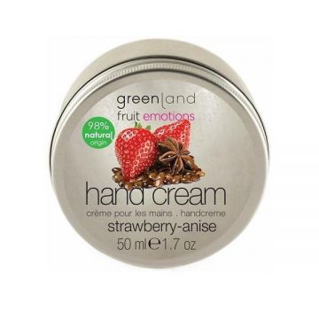 Crema maini, cu capsuni si anason, Greenland, cutie, 50 ml