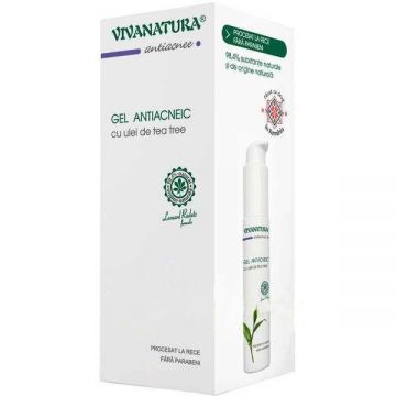 Gel Antiacneic cu Ulei de Tea Tree Vivanatura, 50 ml