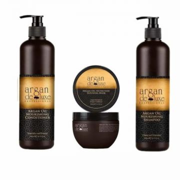 Tratament hrănitor Argan de Luxe Professional (sampon 300ml,balsam 300 ml, masca 250ml)