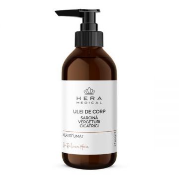 Ulei de Corp Sarcină, Vergeturi, Cicatrici, Hera Medical by Dr. Raluca Hera Haute Couture Skincare, 200 ml