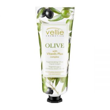 Crema de maini regeneratoare cu ulei de masline, Vellie, 75 ml