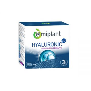 Hyaluronic Crema Antirid Noapte Elmiplant, 50ml