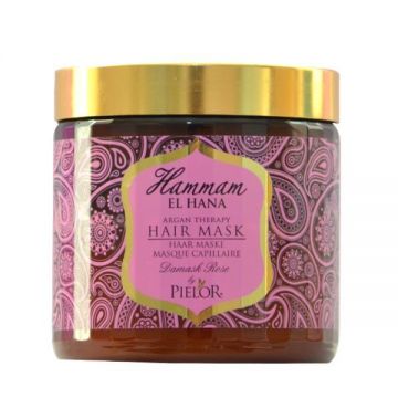 Mască de păr Pielor Hammam El Hana Damask Rose, 500 ml