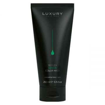 Masca Nuantatoare - Reflex Green Color Mask Luxury Hair Pro, Green Light, nuanta Green, 200 ml