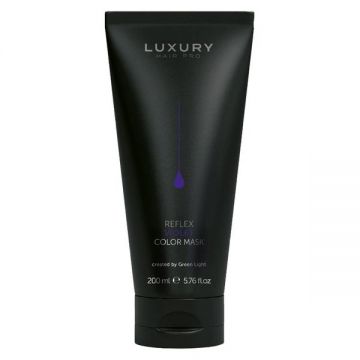 Masca Nuantatoare - Reflex Violet Color Mask Luxury Hair Pro, Green Light, nuanta Violet, 200 ml