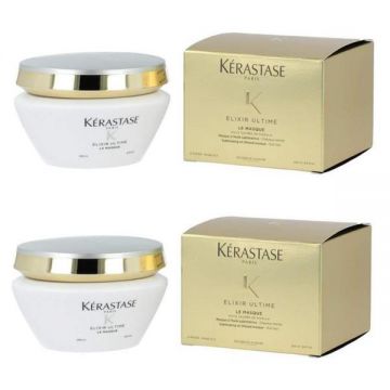 Pachet 2 x Masca pentru Stralucire - Kerastase Elixir Ultime Le Masque Sublimating Oil Infused Masque, 200ml