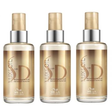 Pachet 3 x Ulei Reconstructiv - Wella SP Luxe Oil Reconstructive Elixir 100 ml