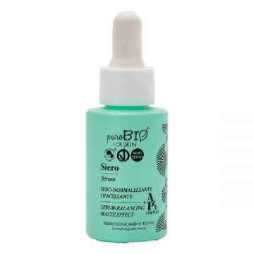 Ser pentru Ten Mixt sau Gras cu Acid Hialuronic PuroBio Cosmetics, 15ml