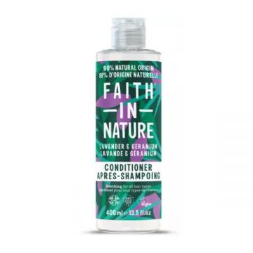 Balsam Nutritiv cu Lavanda si Muscata pentru Par Normal si Uscat Faith in Nature, 400 ml