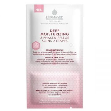 Masca de intretinere in 2 faze Hyaluron Forte Deep Moisturizing Dermasel 9 ml