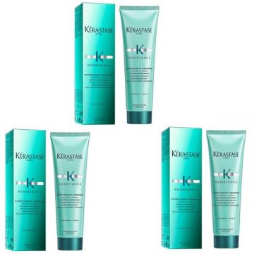 Pachet 3 x Gel-Crema de Protectie Termica pentru Par Lung - Kerastase Resistance Extentioniste Thermique Length Caring Gel Cream, 150ml