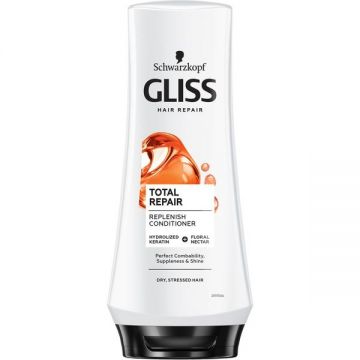 Balsam Reparator pentru Par Uscat si Deteriorat - Schwarzkopf Gliss Hair Repair Total Repair Replenish Conditioner for Dry, Stressd Hair, 200 ml